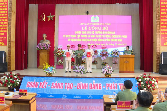 Quảng Ninh: Thành lập Phòng An ninh mạng và phòng, chống tội phạm sử dụng công nghệ cao
