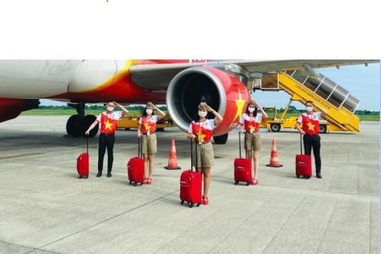 Vietjet khôi phục 48 đường bay nội địa đón khách trên những chuyến bay xanh
