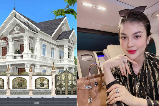 Mỹ nhân từng vướng nghi vấn chung bồ tỷ phú với Ngọc Trinh - Lily Chen khoe biệt thự hơn 2000 m2  ở quê