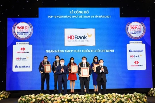 Kinh doanh hiệu quả, đồng hành cùng nền kinh tế vượt Covid-19, HDBank khẳng định vị thế top 5 ngân hàng uy tín nhất Việt Nam
