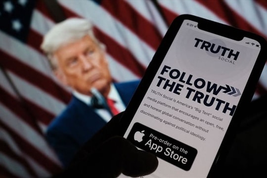 Mạng xã hội Truth Social của ông Trump bị đánh giá không khả quan