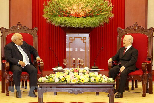 Tổng Bí thư Nguyễn Phú Trọng tiếp Đại sứ Cuba tại Viết Nam