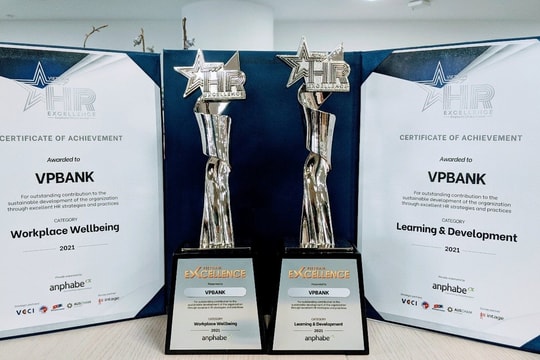 VPBank được vinh danh là ngân hàng tốt nhất về “Đào tạo và Phát triển nhân viên” và “An sinh tại môi trường làm việc”