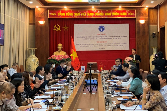 “Chuyển đổi số - Nền tảng hữu hiệu nâng cao chất lượng quản lý, đảm bảo quyền lợi an sinh xã hội cho người dân”
