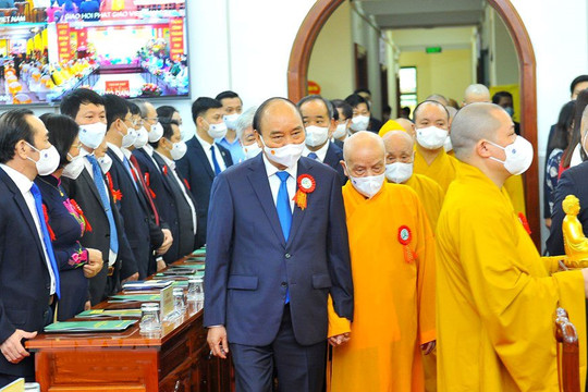 Chủ tịch nước: Phật giáo luôn đi đầu trong đoàn kết tôn giáo, đại đoàn kết dân tộc
