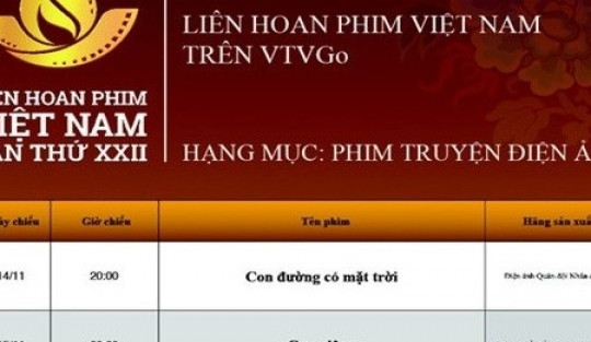 Liên hoan phim Việt Nam lần thứ XXII: Bữa tiệc điện ảnh 'thịnh soạn' trên VTVGo
