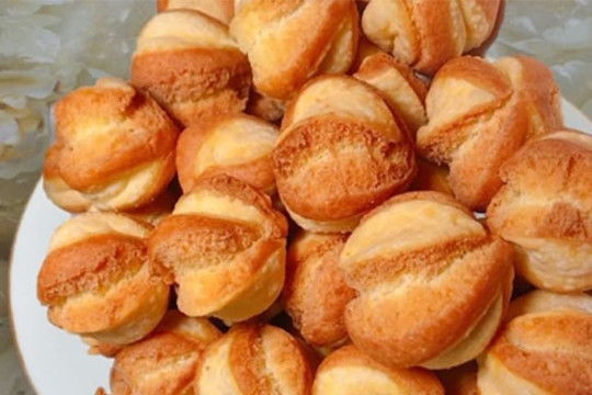 Mách bạn cách làm món bánh hình óc chó chiên giòn, bên ngoài đẹp mắt, bên trong mềm ngọt, cả nhà thích mê