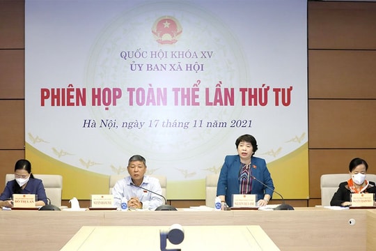 Ủy ban Xã hội họp thẩm tra việc thực hiện, đề xuất chi phí quản lý BHXH, BHTN