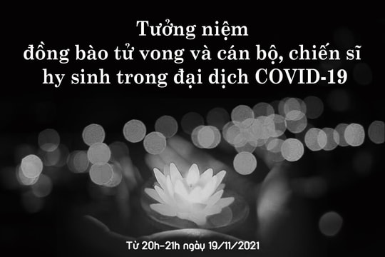 Lễ tưởng niệm đồng bào, chiến sĩ tử vong, hy sinh vì Covid-19