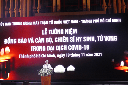 Lễ tưởng niệm đồng bào và cán bộ, chiến sĩ hi sinh, tử vong trong đại dịch Covid-19