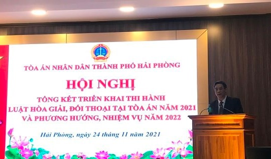 TAND TP. Hải Phòng: Hòa giải, đối thoại thành đạt tỉ lệ 79,8%