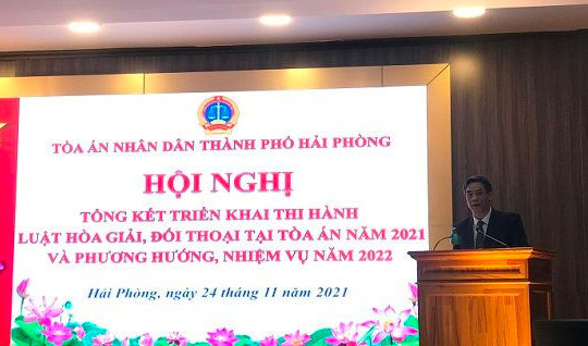 TAND TP. Hải Phòng: Kết quả hòa giải, đối thoại thành đạt tỉ lệ 79,8%