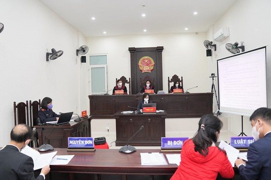 TAND TP Hà Nội tổ chức phiên toà rút kinh nghiệm trực tuyến với 30 điểm cầu
