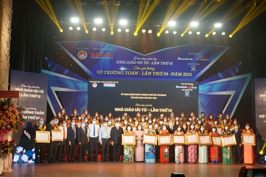 50 nhà giáo ưu tú tại TPHCM vinh dự nhận giải thưởng Võ Trường Toản