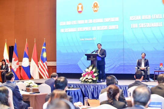 Thủ tướng Chính phủ Phạm Minh phát biểu tại Diễn đàn cấp cao của ASEAN