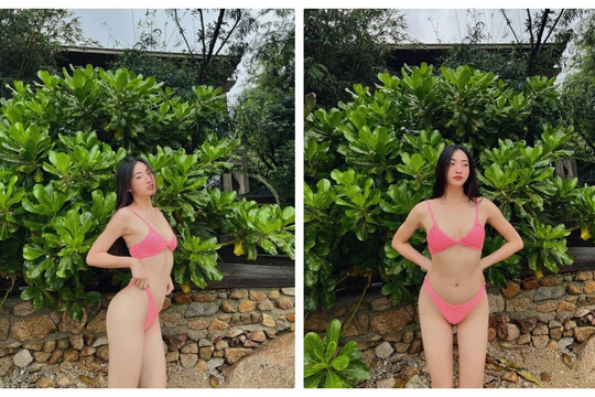 Sắp hết nhiệm kì, Lương Thuỳ Linh gây mê với loạt ảnh diện bikini bé tẹo cực bốc khoe đôi chân 1m22 miên man