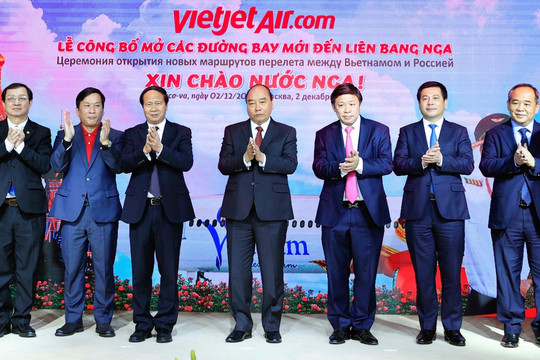 Vietjet công bố các đường bay thẳng tới Mát-xcơ-va nhân chuyến thăm Nga của 
Chủ tịch nước Nguyễn Xuân Phúc
