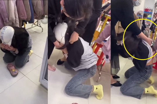 Cộng đồng mạng phẫn nộ cảnh cô bé 16 tuổi bị chủ shop cắt tóc, cắt áo và đòi 15 triệu vì ăn trộm chiếc váy, đã quỳ khóc xin tha nhưng vẫn bị đánh đập