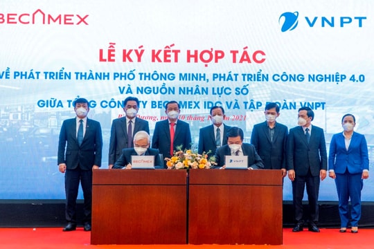 Tỉnh Bình Dương và Tập đoàn VNPT ký kết hợp tác về phát triển Thành phố Thông minh, phát triển Công nghiệp 4.0 và nguồn nhân lực số