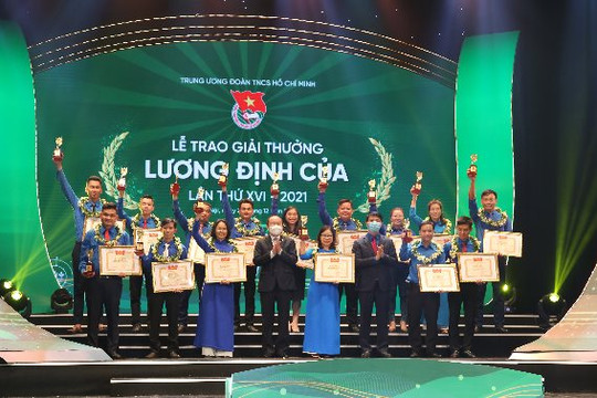 57 cá nhân tiêu biểu được nhận giải thưởng Lương Định Của