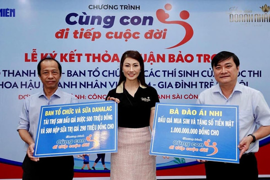 Dự án ‘San sẻ yêu thương cùng em viết tiếp cuộc đời’ của Tân Hoa hậu Doanh nhân Đào Ái Nhi