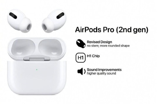 AirPods Pro 2 sẽ có thiết kế mới, hỗ trợ phát nhạc Lossless chất lượng cao