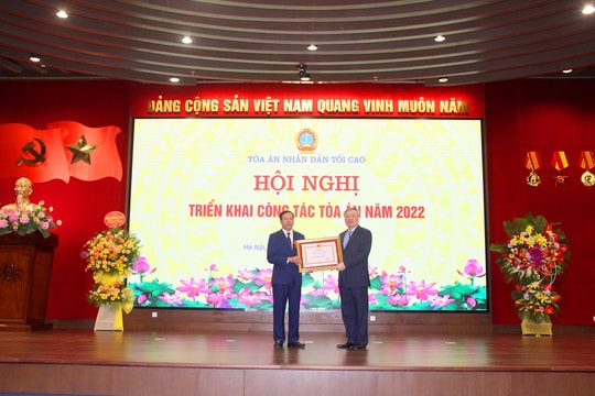 Chùm ảnh Hội nghị triển khai công tác Tòa án năm 2022