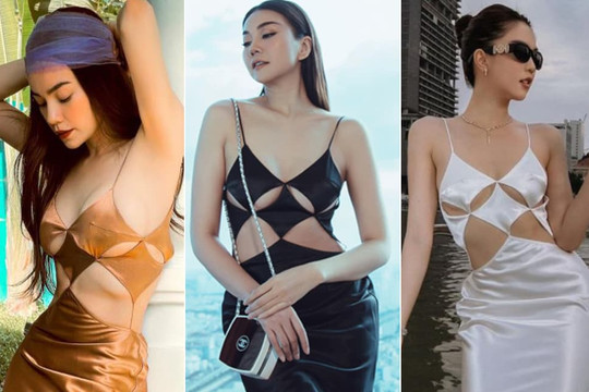 Hiếm hoi ba 'Nữ hoàng' giải trí Việt cùng diện một bộ đầm 'hư hỏng': Ngọc Trinh - Thanh Hằng - Hồ Ngọc Hà, ai nổi nhất?