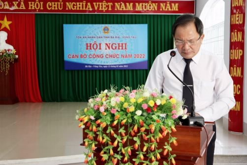 TAND tỉnh Bà Rịa – Vũng Tàu tổ chức Hội nghị cán bộ, công chức năm 2022
