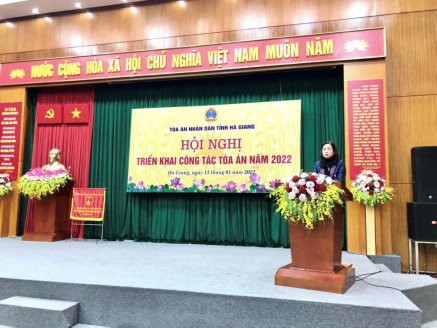 TAND tỉnh Hà Giang triển khai nhiệm vụ công tác năm 2022
