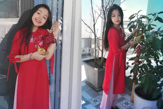 Con gái Elly Trần gây sốt khi diện áo dài: Nhan sắc xinh xắn chuẩn hot girl, riêng đôi chân dài quá đỉnh