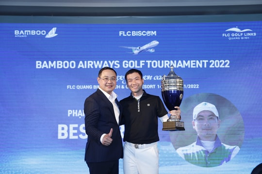 Golfer Phạm Minh Phong xuất sắc lên ngôi vô địch tại giải đấu Bamboo Airways Golf Tournament 2022