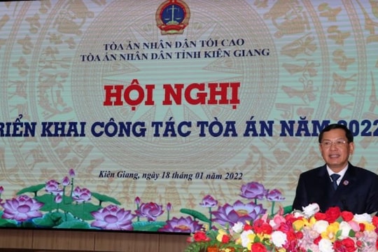 TAND tỉnh Kiên Giang tổ chức Hội nghị triển khai công tác năm 2022
