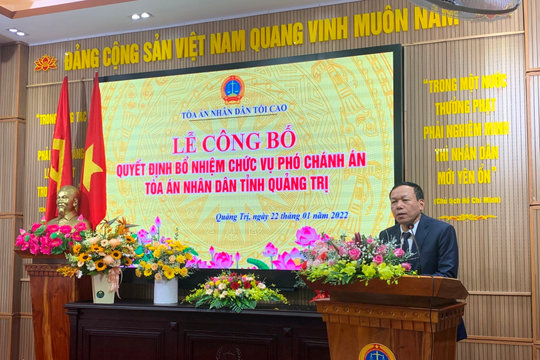 TAND hai cấp tỉnh Quảng Trị: Tăng cường công khai minh bạch và giám sát của nhân dân trong năm 2022 