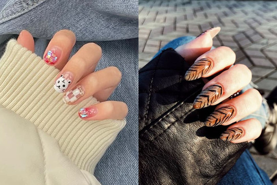 Những mẫu nail đẹp dành cho hội chị em vào dịp Tết Nhâm Dần 2022