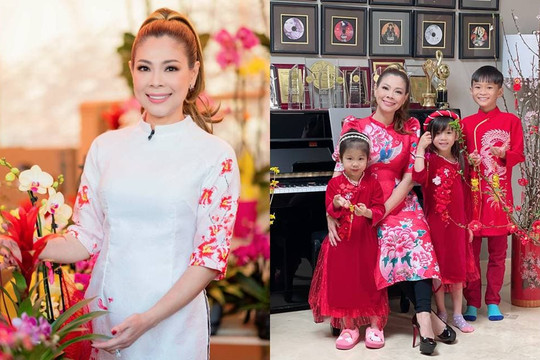 Không khí Tết trong biệt thự triệu đô của Thanh Thảo ở Mỹ, nữ ca sĩ cùng các con đi chợ Tết