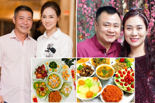 Sao Việt bày biện mâm cúng ông Công ông Táo năm 2022 cực đẹp mắt