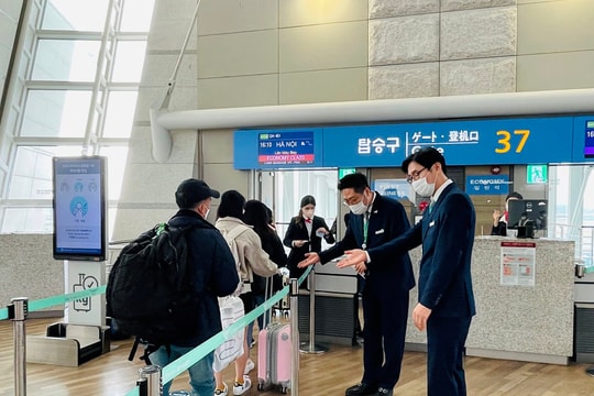 Bamboo Airways đón hành khách từ Nhật, Hàn trên chuyến bay quốc tế thường lệ đầu năm mới
