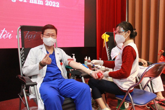 Năm 2021, tỷ lệ hiến máu tình nguyện đạt 99% 
