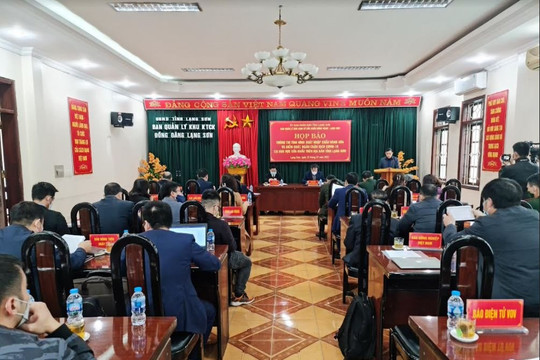 Lạng Sơn tổ chức họp báo thông tin về tình hình xuất nhập khẩu hàng hóa