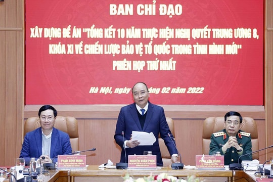 Chủ tịch nước chủ trì họp BCĐ xây dựng Đề án tổng kết chiến lược bảo vệ Tổ quốc