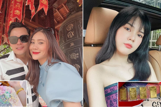 Sao Việt nô nức đi mua vàng, làm lễ cúng trong ngày vía Thần Tài
