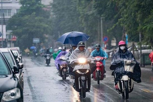 Bắc Bộ có sương mù, mưa phùn, nhiệt độ tăng