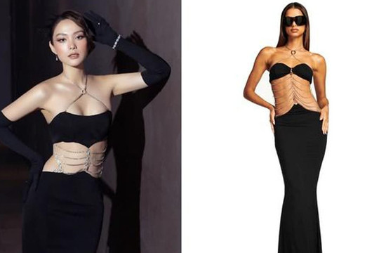 Minh Hằng vướng nghi vấn mặc váy nhái