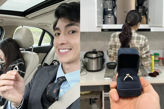 Bình An tiết lộ gần 50 ngày cầm nhẫn trong nỗi lo âu và tung những bức hình 'cầu hôn bí mật' Phương Nga