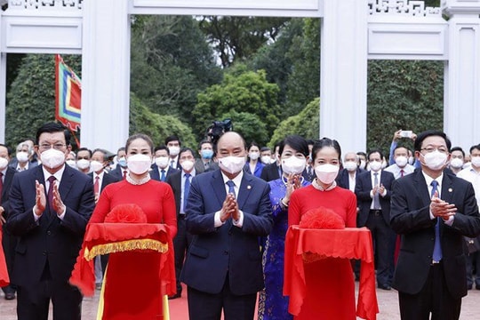 Chủ tịch nước dự lễ khánh thành Đền thờ Tây Sơn Tam Kiệt