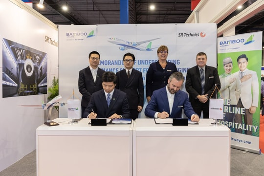 Bamboo Airways ký thỏa thuận động cơ trị giá 60 triệu USD với SR Technics, thảo luận mua Boeing 777X tại Singapore Airshow