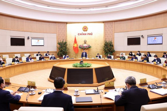 Thủ tướng chủ trì họp bàn việc hoàn thiện các dự án luật