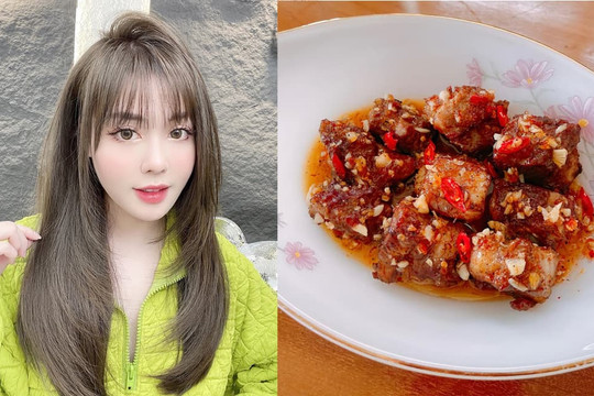 Giảng viên hot girl Âu Hà My bật mí cách làm món sườn sốt mận cực đưa cơm
