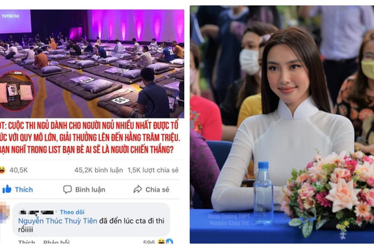 Thùy Tiên sẽ tham gia cuộc thi dành cho người ngủ nhiều nhất?